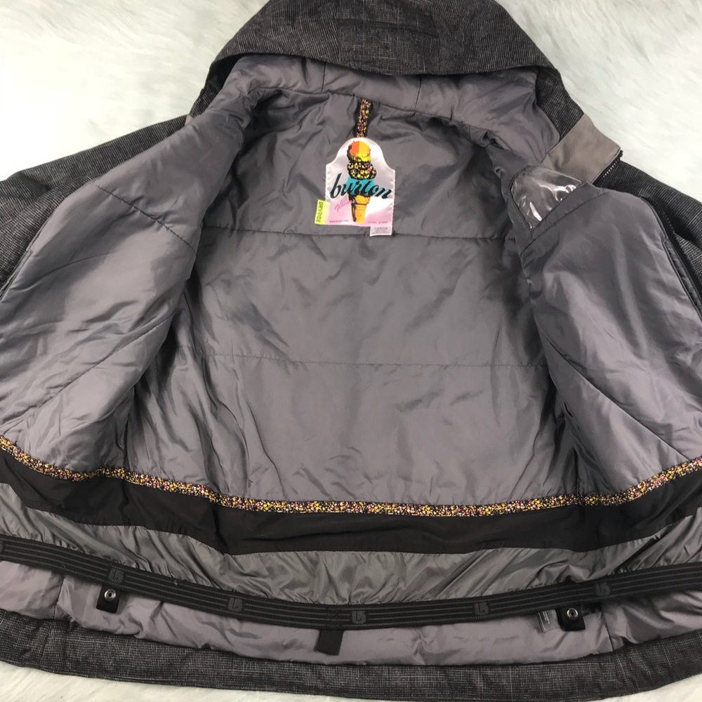 Burton Jet Set Women’s Ski Jacket Large Gray - Picture 5 of 8